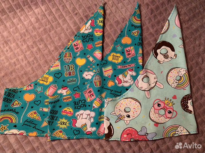 Косыночки,банданы,шапочки для девочек трикотажные