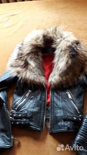 Кожаная куртка Dsquared2