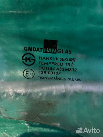 Стекло двери передней правой Daewoo Matiz Матиз