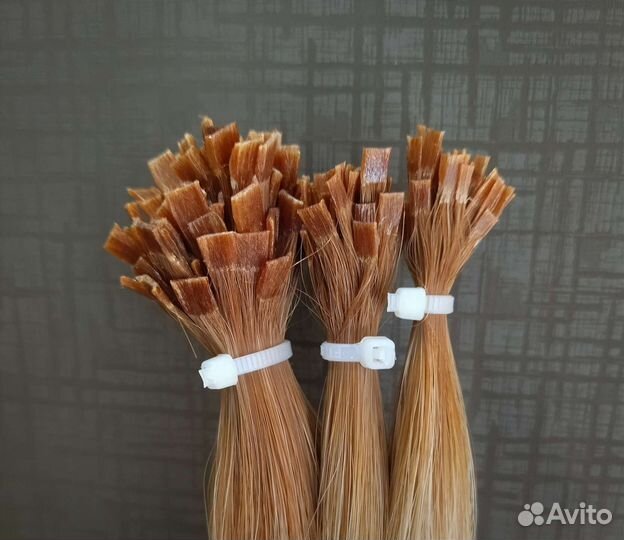 Волосы для наращивания на капсулах