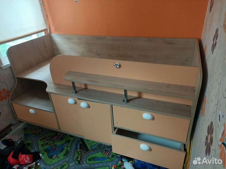 Детская кровать от 3 лет с матрасом бу