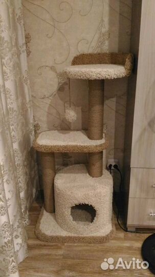 Домики для кошек, игровые комплексы, когтеточки