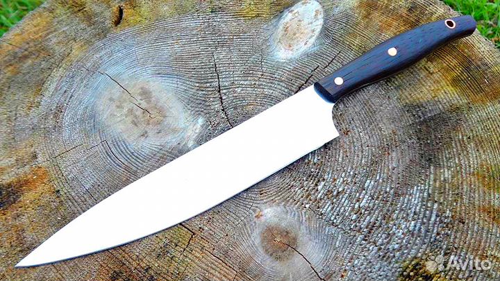 Кухонные Цельнометаллические ножи 110х18 Кованая