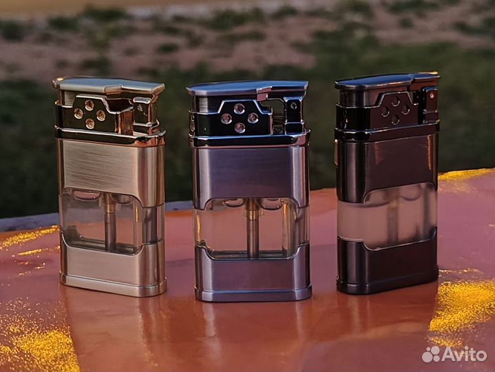 Зажигалка газовая с подсветкой турбо