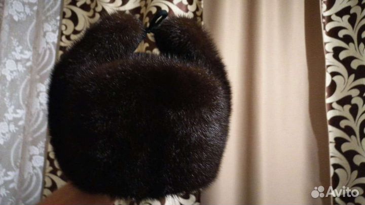 Норковая шапка мужская