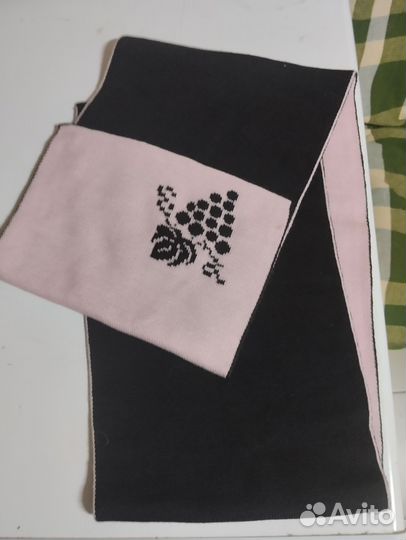 Комплект шапка и шарф женские зимние