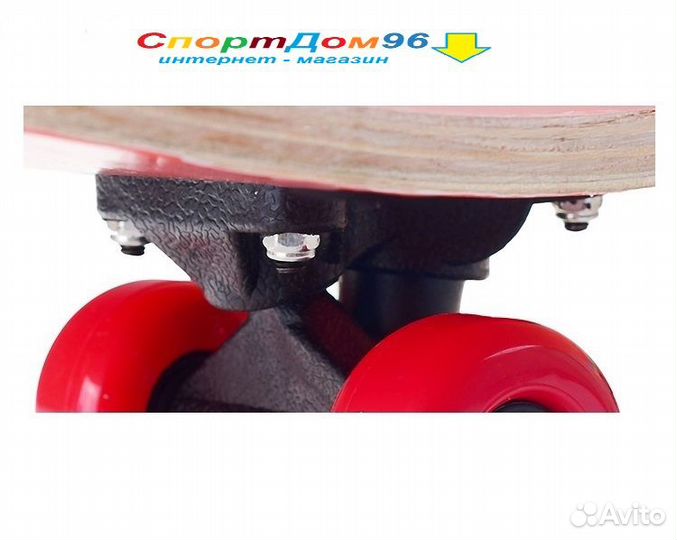 Скейтборд детский 43x13см, цвета разные