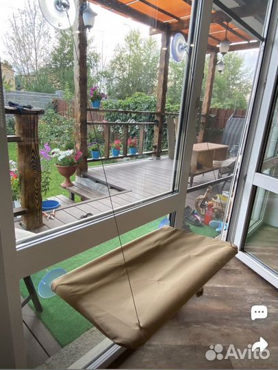 Лежанка гамак для кошек подвесная