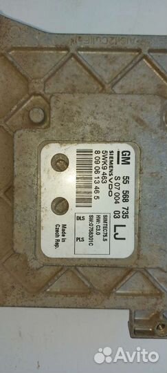 Эбу опель астра Н z16xer