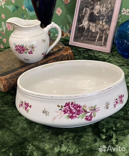 Фарфор Дулево 1958 г Гвоздика посуда СССР