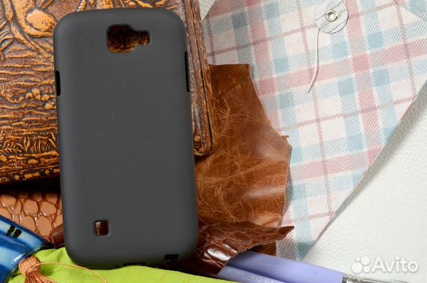 Накладка (чехол) для LG K3 LTE (черный) K100DS