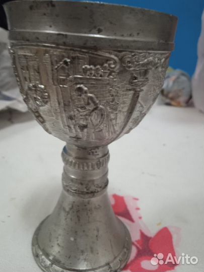 Кубок мельхиор с серебрением