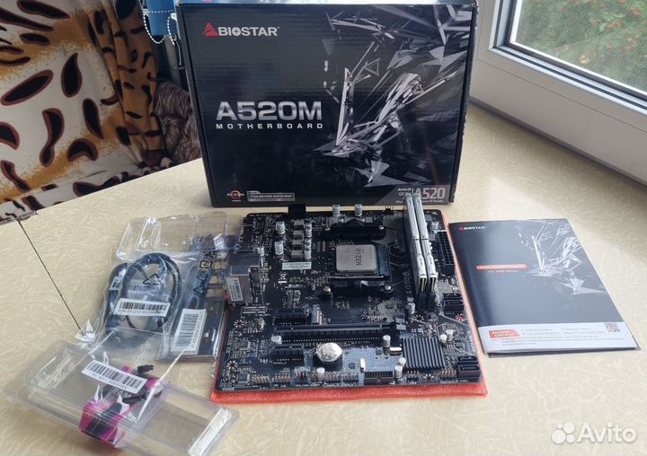Связка A520 + Amd Ryzen 5 3500X+16gb Ddr4+ M2 диск