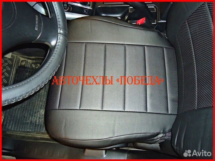 Чехлы Suzuki Grand Vitara из экокожи чёрные Класси