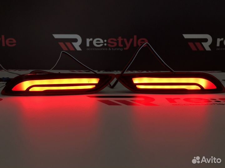 Фонари в задний бампер Camry 70 3 Режима
