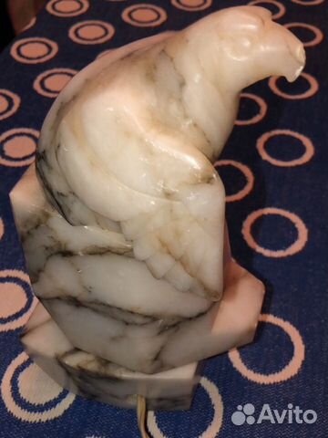 Мраморный светильник Орел 26см СССР