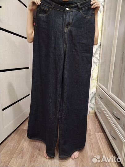 Джинсы багги женские