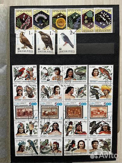 Почтовые марки(флора и фауна)