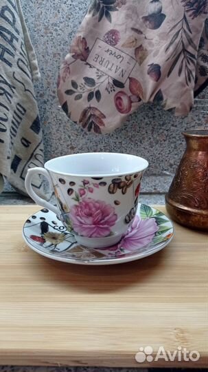 Чайная пара,чашка блюдце
