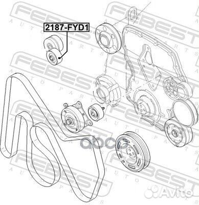 Ролик натяжной ford transit TT9 2006-2013