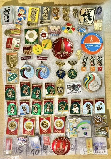 6 - Значки спорт :Олимпиада 80 и другие