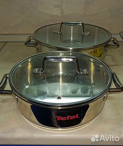Суперкастрюли Тефаль нержавеющие