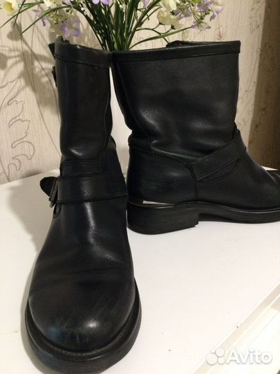 Сапоги женские натуральная кожа 37