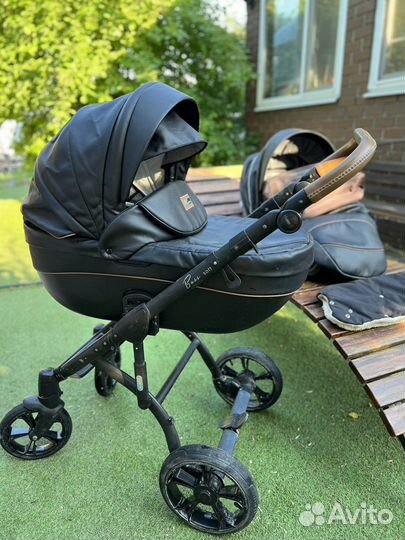 Коляска 2 в 1 Bass soft эко кожа