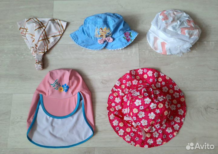 Панамы, косынка детские на лето
