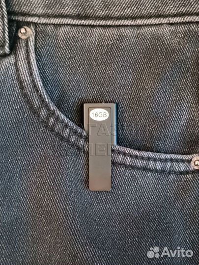 Мини диктофон на прищепке Savetek 16Gb,датчик звук