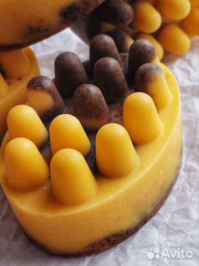 Мыло с люфой с кофе массажное Скраб Подарок