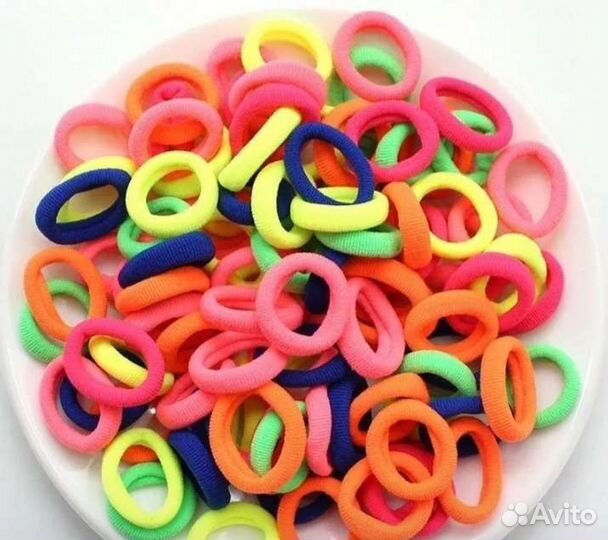Резинки для волос 100 шт