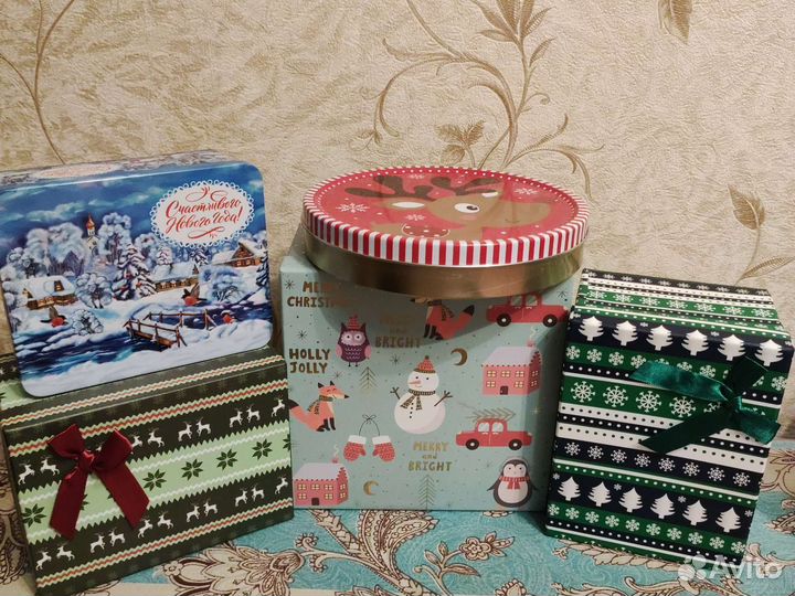 Коробки новогодние