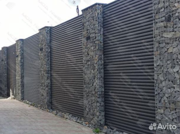 Забор жалюзи горизонтальный