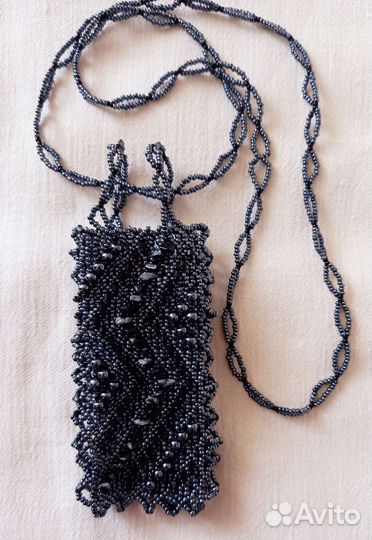 Сумочка футляр из бисера и бусин