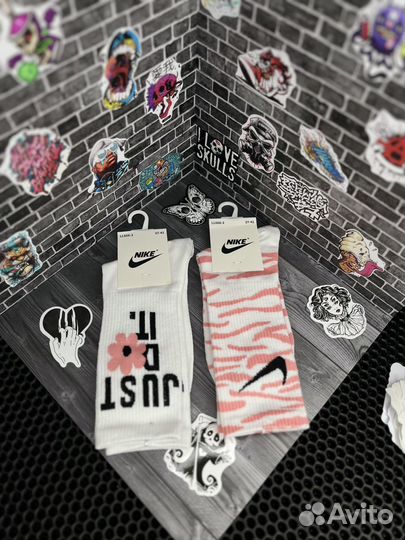 Носки nike женские носки с принтом