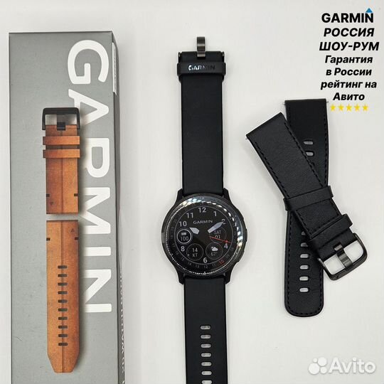 Garmin Venu 3 Slate stainless steel bezel with bla