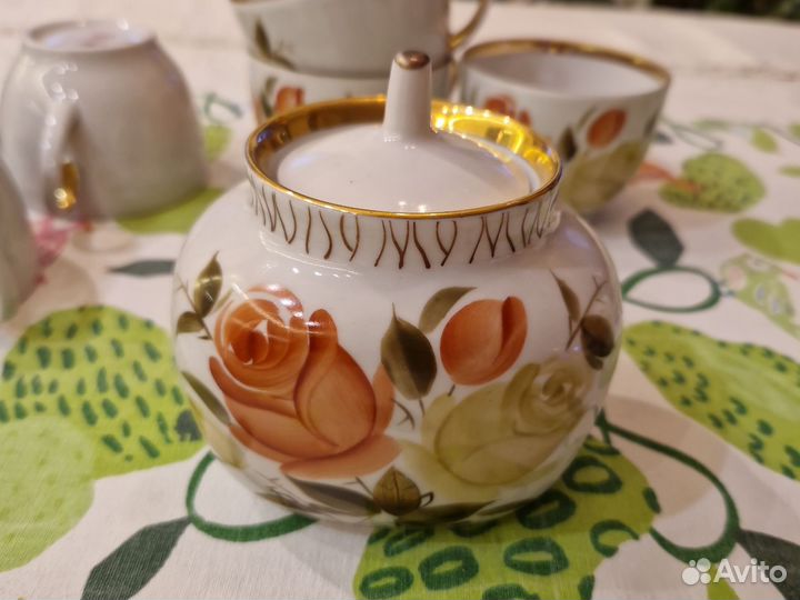 Лфз букет чайных роз остатки сервиза