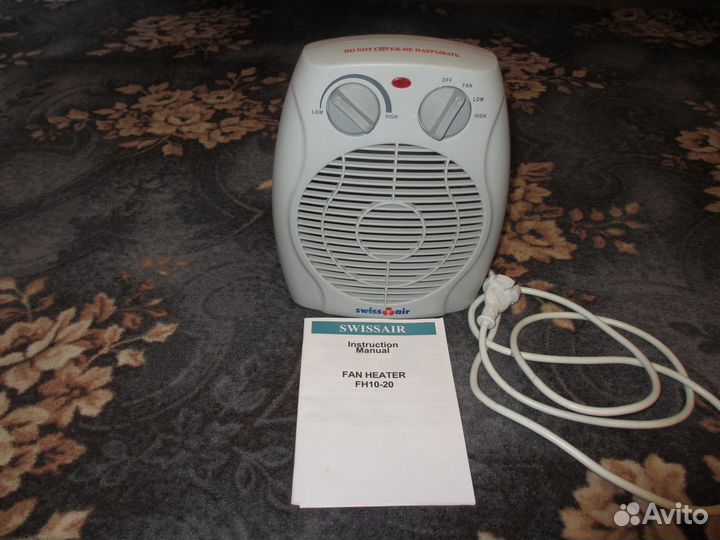 Тепловентилятор с регулировкой мощности 2кВт