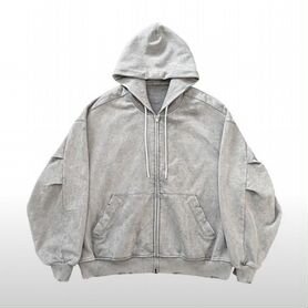 Zip hoodie grey balenciaga type