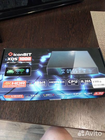 Iconbit xds1000 4k смарт тв приставка
