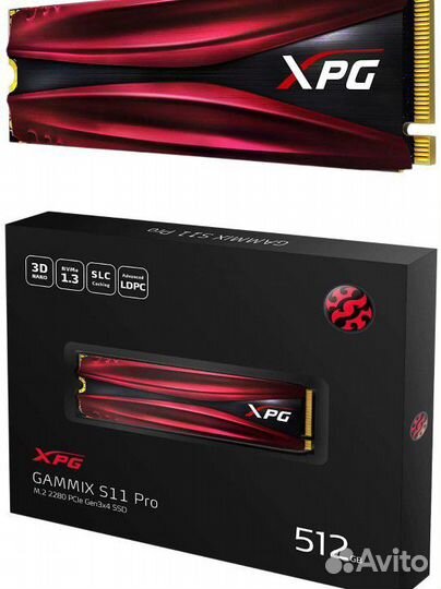 SSD adata XPG gammix S11 Pro M.2 512 гб