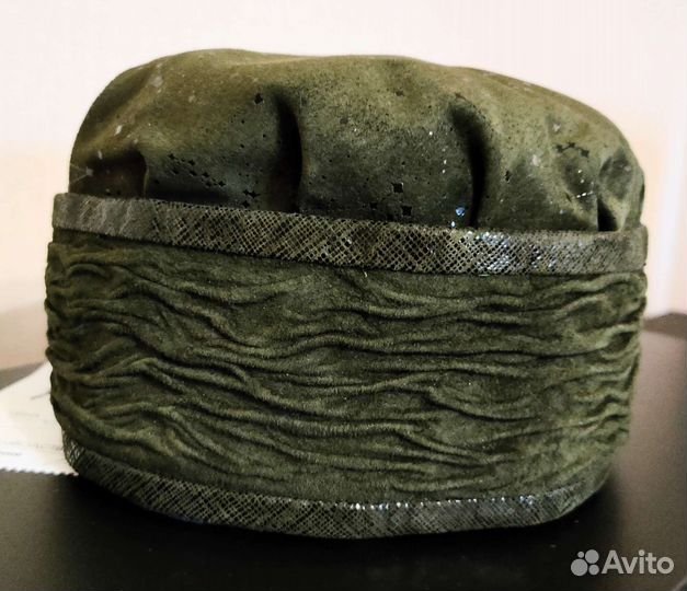 Женский головной убор из натуральной кожи