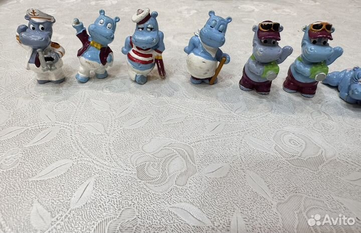 Игрушки kinder 1992 бегемоты