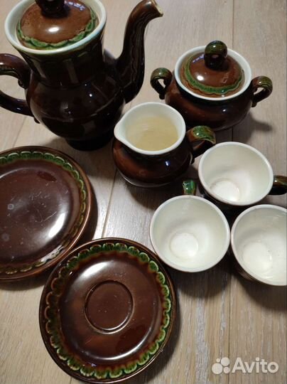 Часть чайно-кофейного сервиза керамика зик СССР