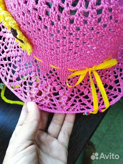 Шляпа/панама с подсолнухами