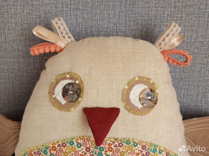 Совушка подушка ручной работы