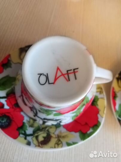 Кофейный сервиз с маками (новый)