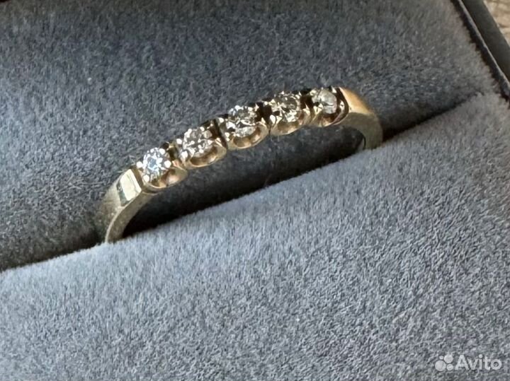 Золотое кольцо бриллианты 585 sunlight