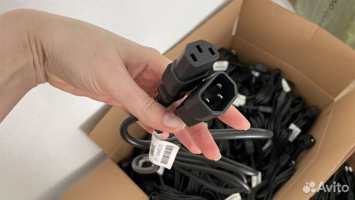 От 10шт 3*1мм C13-C14 новые удлинители кабеля